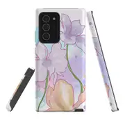 For Samsung Galaxy Note 20 Ultra Case Tough Protective Cover Watercolor Floral
