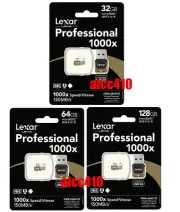 Lexar 32GB 64GB 128GB 1000x 150MB/s Micro SD SDHC SDXC UHS-II U3 Reader GoPro AU