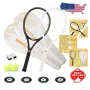 Super Value 27'' Tennis Racket Set with Balls, Overgrips & Tennis Bags Included
