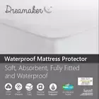 Dreamaker Waterproof Fitted Mattress Protector Double Bed