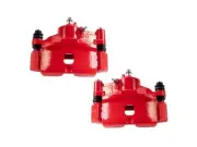 Front Brake Caliper Set For 90-00 Honda Civic del Sol CRX LX Si DX Base ZZ97G2 (for: Honda)