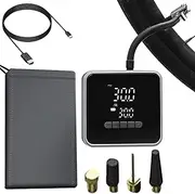 Portable Air Compressor | Cordless Air Pump for Car Tires | Electric Cordless Wireless Rechargeable Automatic Tool for Motorcycle Bicycles Auto
