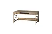 Maestro Furniture Andy Home Office Study Writing Computer Desk W/ 2-Drawers - Rustic Oak