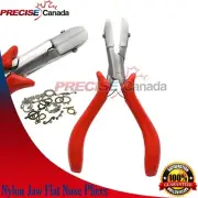 Nylon Jaw Flat Nose Pliers Jewelry Making Tools Bead Wire Work Tool PL-051