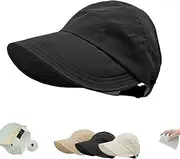 [Generic] Classupery Outdoor UV Protection Hollow Top Sun Hat, Breathable and Adjustable Summer Sun Hat for Women for Daily