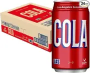 LAS Cola can 350ml x 24 bottles Tominaga Carbonated Drinks Red From Japan