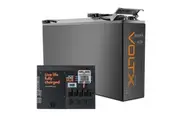 VoltX 12V 200Ah Slim Lithium Battery + Switch Panel ON-OFF Control Box (Connect 17 Devices)
