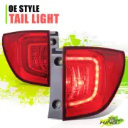 Factory Style Chrome Housing Red Lens LED Tail Lights for Honda Pilot 16-18 (for: Honda)