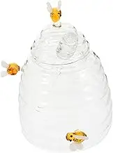 UTHCLO Glass Honey Jars Kitchen Storage Jars Honey Pot Containers Stirring Rod Easy to Identify