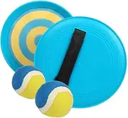 ERINGOGO 2 Sets Sticky Ball Toss and Catch Game with Paddles Fun Outdoor Activity for Enhances Hand Eye Coordination and Strength for Parent Interaction