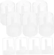 STOBAZA 10pcs Aerosol Can Valve Spray Head Aerosol Spray Nozzle Spot Sprayer Filling Cap Aerosol Spray Can Cap Aerosol Can Dispensing Valve Sprayer Nozzle Tips Cone Nozzle White Plastic