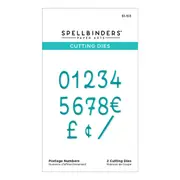 Spellbinders Postage Numbers Etched Dies from the Bayfair Collection