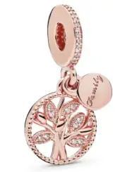 Pandora Rose Family Heritage Dangle Charm With Clear CZ