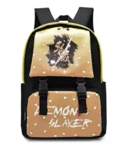 Anime Demon Slaye Agatsuma Zenitsu Travel Backpack cosplay Shoulders Bag
