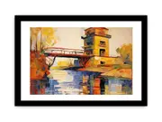 Building Art canvas Framed Art