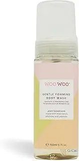 WooWoo Manifesto Gentle Foaming Natural Body Wash For Women 150ml - Vegan, Sulphate Free Body Care, pH Balanced Gentle Skin Cleanser with Aloe Vera and Artichoke Leaf Peptides - Menopause Range