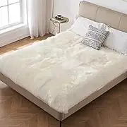 Sheepskin Wool Mattress Topper Sheepskin Mattress Pad Wool Mattress Pad Sheepskin Mattress Protector Wool Mattress Protector Sheepskin Mattress Cover Wool Mattress Cover Sheepskin Wool Bed Topper(190X