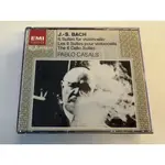 2 CD 近全新 EMI 英版 BACH 6 SUITEN FUR VIOLONCELLO PABLO CASALS