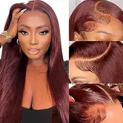PANDA ANGEL Lace Front Wig Straight Pre Ripped 13x4 HD Transparent Lace Front Human Hair Wigs for Black Women Lace Front Wigs Brown