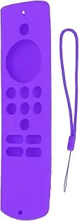 Remote Control Cover, Silicone Remote Case with Accurate Incision Not Interfer Buttons and Functions for Fire TV Stick Lite (Purple)