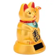 Solar Hand-cranked Lucky Cat Decoration