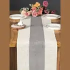 Burlap Table Runner with Natural Finish Perfect for Events and Gatherings