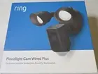 Ring Floodlight Cam Wired Plus Outdoor Full HD Surveillance Camea Black NIB