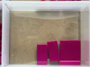 LEGO Parts - Magenta Tile 1 x 2 - No 3069 - QTY 5