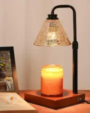 Vintage Candle Warmer Lamp with Timer Dimmer, Adjustable Height, House Warmin...