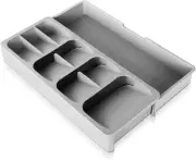 Cutlery Storage, 9 Compartment Drawer Storage, Expandable Plastic Kitchen Cutlery Drawer Storage, Drawer Storage Tray