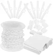 1 Sets Beaded Chain for Vertical Blinds White Window Blind Repair Kit Roller Blind Chain Vertical Blind Cord Replacement Plastic