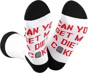 [GJTIM] Soda Pop Gift Soft Drinks Gift Drinking Lover Gift Novelty Carbonated Beverage Socks For Diet Soda Lover (US, Alpha, One Size, Regular, Regular, Get Me DietC), Get Me Dietc, One Size