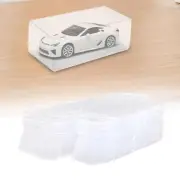 20x PVC Transparent Box Durable 1/64 Car Toy Display Showcase for Model Cars