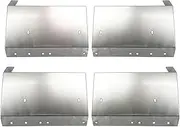 BRIGHTZ TRUCK-L-146 Titan Super Mirror Stainless Steel Plated Rear Mud Guard Panel, 4 PC