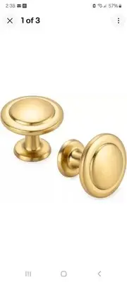 11 Pack Knobs Handles Pulls Kitchen/Bath Cabinet Hardware Brushed gold. New.