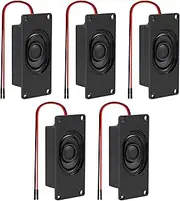 5PCS Speaker 3 Watt 4 Ohm Mini Speaker, Micro Loundspeaker with 2.54mm Dupont Interface Compatible with Arduino Motherboard and Small Electronic Projects