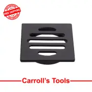 Kinetic 50mm Matte Black Square Floor Grate Home Plumbing Grates Fixtures