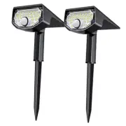 Solar Motion Sensor Outdoor Lights, 30 LEDs Spot Lights with 2 Pack Cold White