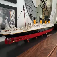 在飛比找露天拍賣優惠-兼容樂高10294鐵達尼號經典拼插積木模型巨大型拼裝高難度玩