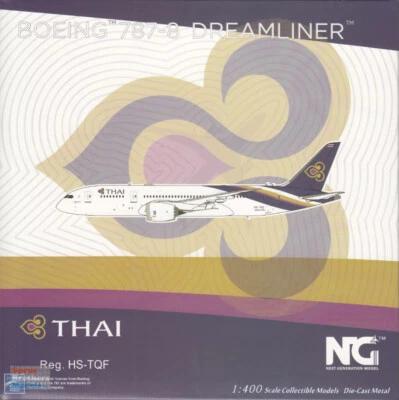 NGM59013 1:400 NG Model Thai Airways B787-8 Reg #HS-TQF (pre-painted/pre-built)