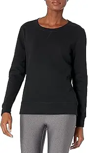 [Amazon Essentials] Women's French Terry Fleece Crewneck Pullover Sweatshirt (Available in Plus Size), Black, 5X