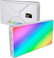 RGB Video Light, 5.8 X 3.1 X 0.6in LED Camera Lighting Panel, Dimmable 2500K-9900K Color LED Lamp, 24 Scene Effects Pockets Photography Lights for Vlogging Video Confere