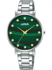 Lorus RG229VX9 Green Dial Silver Stainless Steel Womens Watch