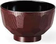 J-Kitchens φ110 Ebisu Turtle Soup Bowl (Soup Bowl, Bowl, Wan, Lacquerware), Shintamenai Black, 4.3 x 4.3 x 2.6 inches (10.9 x 10.9 x 6.7 cm), ABS Resin, Made in Japan