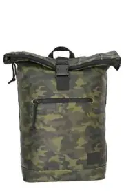 DUCHAMP Rubberized Camo Flapover Backpack~Navy or Olive Camo~NWT!!!MSRP$149