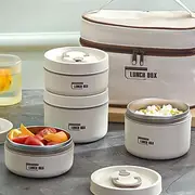 Insulated Lunch Box, Bento Box, Portable Insulated Lunch Container, Stackable Leakproof Stainless Steel Food Container, For Teenagers School,Canteen, Back Scho