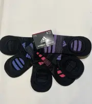 ADIDAS Women's 6pk SuperLite Low Cut No Show Moisture Control Wicking Socks 5-10