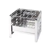Folding Grill Camp Stove Griddle Square Burning Mini Collapsible