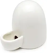 Dahey Drinking Water Feeder Ceramics Slient Bottle Waterer Automatic Small Pets for Bird Guinea Pig Hamster Hedgehog Chinchilla Ferret, White, 8Oz