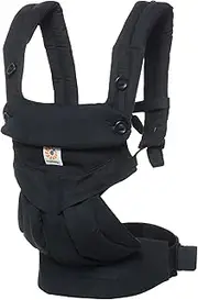 Ergobaby 360 All-Position Baby Carrier with Lumbar Support (12-45 Pounds), Pure Black